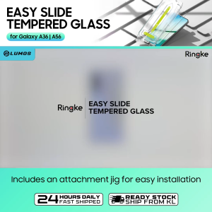 Ringke Easy Slide Clear Tempered Glass (2 PACK) for Samsung Galaxy A36/A56 Tempered Glass Screen Protection