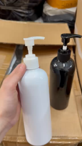 500ml botol kosong plastic(1pcs) ROUND SHOULDER PET plastic empty bottle with pump cap/lotion(gel) duck-mouth shampoo/hand-washes/perfumd lotion