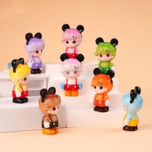 8ชิ้น 5ซม Dimoo ดีโม่ เรซิ่น สีสันสดใส DIY เรซิ่นตุ๊กตา ตุ๊กตาโชว์