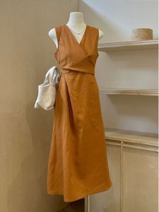 YUFUQING | Váy dài không tay thiết kế thanh lịch mùa hè cho nữ Váy dài không tay phong cách Pháp thanh lịch Váy công sở mùa hè cho nữ