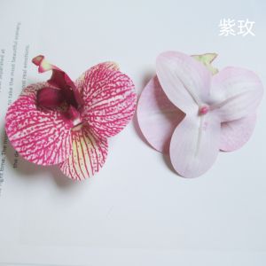 Bướm Lan Trang Trí Nhà Cao Cấp PU Tự Làm Kẹp Mũ Vật Liệu Hoa Cảm Giác Bông Trang Trí Phòng Thanh Lịch Trang Trí Nhà