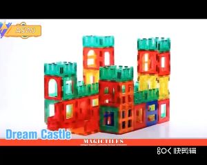 3D Big Size Magnetic Building Blocks Set Color Window Splicing DIY Educational Children Toy Gift