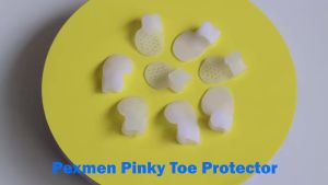 Pexmen 2/4Pcs Tailors Bunion Pads Soft Gel Bunionette Cushions for Pain Relief Pinky Toe Protector Foot Care Tool