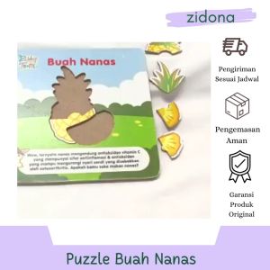Puzzle Seri Nanas - Rabbit & Turtle - Bahan MDF