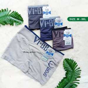 Celana Dalam BOXER RAJUT VI-BB | CD Cowok | Boxer Cowok | Boxer Rajut Premium Set 1Pcs & 3Pcs | Celana Dalam Pria Nyaman | MOMS CAREFAMS