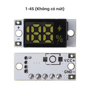 Gaqqee | Mô-đun Hiển Thị Đồng Hồ Đo Năng Lượng Pin Lithium Dòng 3-17V Được Kết Nối 1/2/3/4S Màn Hình Hiển Thị Tỷ Lệ Phần Trăm Dung Lượng Bảng Chỉ Báo Kỹ Thuật Số