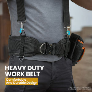 Padded Tool Belt with Heavy Duty BucklePadded work belt Comfortable Tool Belt Adjustable Waist Quick Release