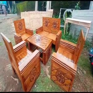 Kursi tamu kayu jati minimalis modern murah