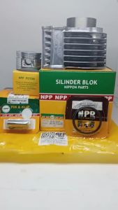 Blok Seher Boring Cylinder Plus Piston Kit Seher Paket Beat FI Scoopy Fi Spacy FI Stater Kasar KZL NPP