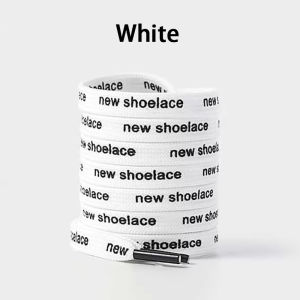 1 Pair Double-sided Letter-printed Shoelaces Sneakers Canvas Casual Shoelace New Laces for Shoe Accesories