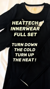 TREVOR Thermal Innerwear Full Set – Heattech Winter Wool Silk Fleece Dralon Underwear Long Johns Base Layer Top Pants