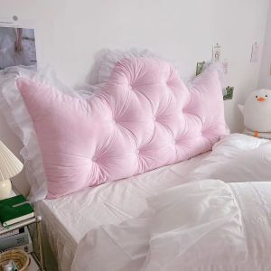 Crown Princess Bed Head Cushion Big Backrest Removable and Washable Bed Bedroom Soft Bag Tatami Bed Backup Big Cushion Waist Support