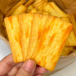 Light And Thin Cheese Wafer Cookies Milk Flavor Rock Baked Snacks for Youth Dormitory Popular Internet Red Snacks And Nuts