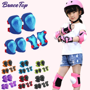 Kids Knee Pads Elbow Pads Age 3-7 Toddler Boys Girls 6 In 1 Protective Gear Safety Set with Wrist Guard for Skating Cycling New