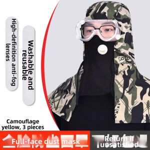 Dust Protection Face Mask Full Face and Neck Coverage Easy Breathing