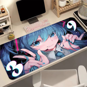 Bandai | Keyboard Desk Mat Mousepad Laptop Virtual Diva H-Hatsune Miku Anime Large Mouse Pad Office Accessories Cute Girl Soft MousePads
