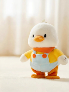SHI YUE JIE JING | Comfort Soothing Yellow Duck Plush Toy Educational Crawl Training