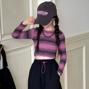 Korean Style Girls Fashionable Autumn Outfit Two-Piece Set Childrens Clothing Workwear Pants Spring Autumn Seasonal Kids Ensemble