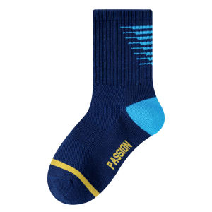 MiiOW | Breathable Mesh Childrens Socks Thin Cotton Polyester Blend Spring Summer Kids Boys Casual Mid-Calf Socks Comfortable Soft