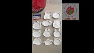 ĐĨA TÔ MÀU Tượng thạch cao chọn mẫu (Không kèm màu) tô tượng đồ chơi cho trẻ