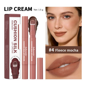 Lip Stain Air Cushion Lip Cream 2 IN 1 Lip & Blush Waterproof Matte Lip Glaze Mouth Red Lip Mud Non-fading Non-stick Cup Makeup