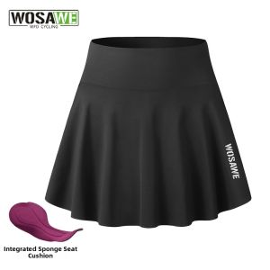 WOSAWE | Pad Padded Anti-Exposure Slimming Quick-Dry Skirt Cycling Shorts