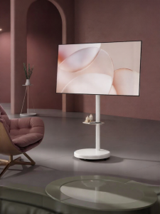 Brateck | Mobile TV Stand with Hidden Wheels