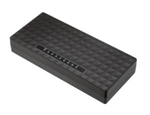 RJ45 8 Ports Portas Gigabit Mini Network Switch 1000Mbps Ethernet Smart Switcher High Performance With EU Power Supply Adapter