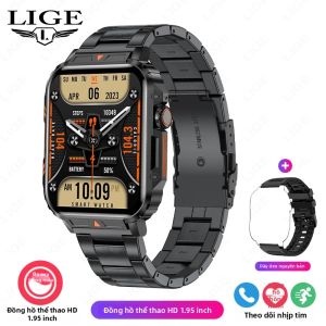 LIGE | Đồng Hồ Thông Minh LIGE TOP 2026 Dành Cho Nam Nữ Màn Hình 1.95 Inch Theo Dõi Sức Khỏe Gọi Bluetooth Chống Nước IP68 Theo Dõi Thể Thao Màn Hình Tròn