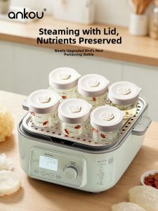 Ankou | Heat-Resistant Glass Steamer Jar for Birds Nest