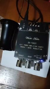 ZK-1002T HIFI 2.0 ช่อง AUX / บลูทู ธ เข้ากันได้ 5.0 100Wx2 โมดูลเสียงสเตอริโอซับวูฟเฟอร์แอมป์บอร์ด