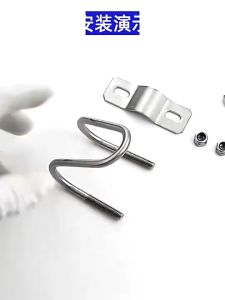 5pcs 20x20mm 20x25mm Double U-shaped Clamp Cross Pipe Buckle U-Shaped Galvanized Clip