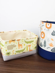 Cute Animal Foldable Storage Basket: A Kids' Fabric Home Organizer