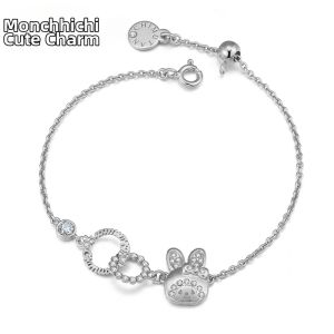 Monchhichi | Womens Sterling Silver 925 Charm Bracelet