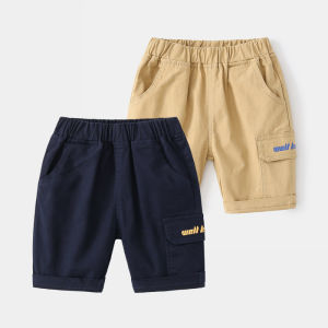 Quần Short Cotton Thời Trang Mùa Hè Cho Bé Trai Quần Dài Năm Inch Quần Dài Năm Inch Thường Ngày Cho Trẻ Em