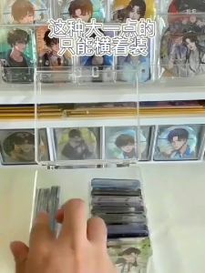 กล่องการ์ด สําหรับใส่โปสการ์ด แบบใส 2ช่อง ใส่โปสการ์ด