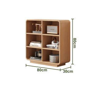 Multifunctional Wall-Mount Storage and Display Cabinet Solid Wood