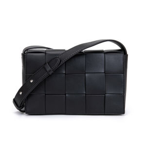 Divani2025 Ladies Mini Pillow Weaved Leather Fanny Pack Crossbody Bag Casual Style Spring Collection Sporty Scene Youth Friendly