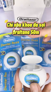 Chỉ Nha Khoa Oraltana 50m Đa Sợi Giúp Làm Sạch Kẽ Răng Hiệu Quả Giảm Mảng Bám Tiện Lợi Mang Theo
