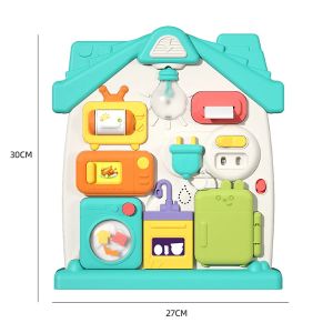 Bảng Cảm Giác Bận Rộn Cho Bé Đồ Chơi Montessori Có Nhạc & Đèn Chuyển Đổi Hoạt Động Chơi Giáo Dục Sớm Đa Chức Năng Cho Trẻ Em 0-6Y