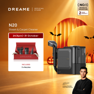 【NEW】Dreame N20 Steam Spot Cleaner | Steam Cleaning 100°C | Hot Water Cleaning 70°C | Eliminates 99.9%* of Mites