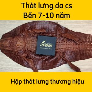[FREE SHIP] Thắt lưng nam da cá sấu. [DA BỤNG CÁ SẤU TRƠN DỄ SỬ DỤNG]