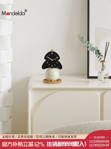 Mandelda Desktop Clock Creative Living Room Decorative Items Simple Artistic Tabletop Home Use Desktop Clock Ornament