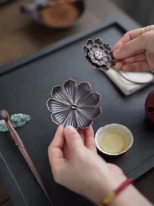 1 Cái Lư Hương Sen Xốp Kiểu Thiền 2 Trong 1 Đế Đốt Trầm Hương Kim Loại Khay Đựng Hương Cổ Điển Trang Trí Nhà Cửa Phụ Kiện Xông Hương