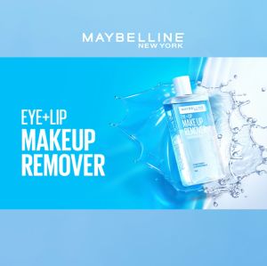 Maybelline Lip and Eye Waterproof Make up Remover 70mL Fragrance Free w/ Moisturizing Formula