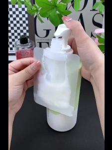 -30/50/100ML Lotion Dispenser Bag Travel Reusable Pouch Shampoo Liquid Leakproof Refillable Cosmetic Packaging Storage Container
