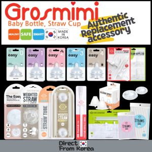 [Korea]🇰🇷 AUTHENTIC Grosmimi Replacement genuine Accessories collection feeding bottle straw cupㅣWIDE NECK
