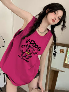 SHUQINGLAI | Cotton Sleeveless Tunic Vest for Women Summer Loose Casual Style