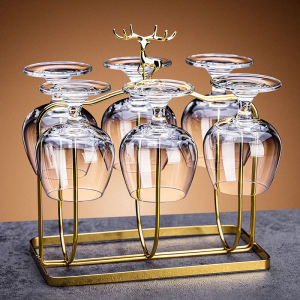 Short Leg Brandy Glass Set Accessible Luxury High-Grade Red Wine Glass Home Crystal Glass Whiskey Liquor Glass with Shelf