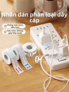 niimbot | Nhãn dán phân loại dây điện cáp mạng củ sạc chống nước bền màu nhiều màu sắc